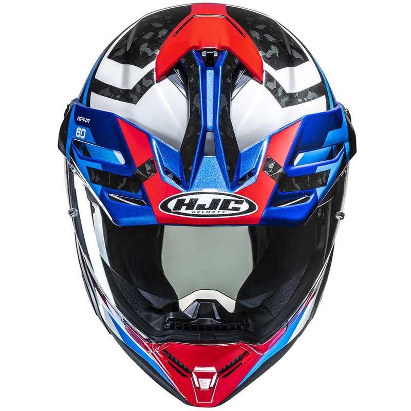 Ендуро мотоциклетна каска HJC RPHA 60 Dakar MC21 синьо-черно-бяла