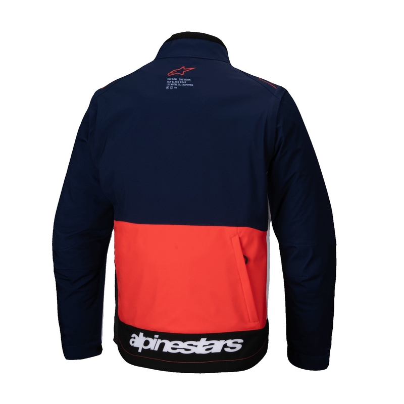 Alpinestars Lite Dura Softshell яке синьо-оранжево-бяло