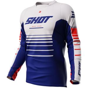 Тениска за мотокрос Shot Devo Peak blue разпродажба