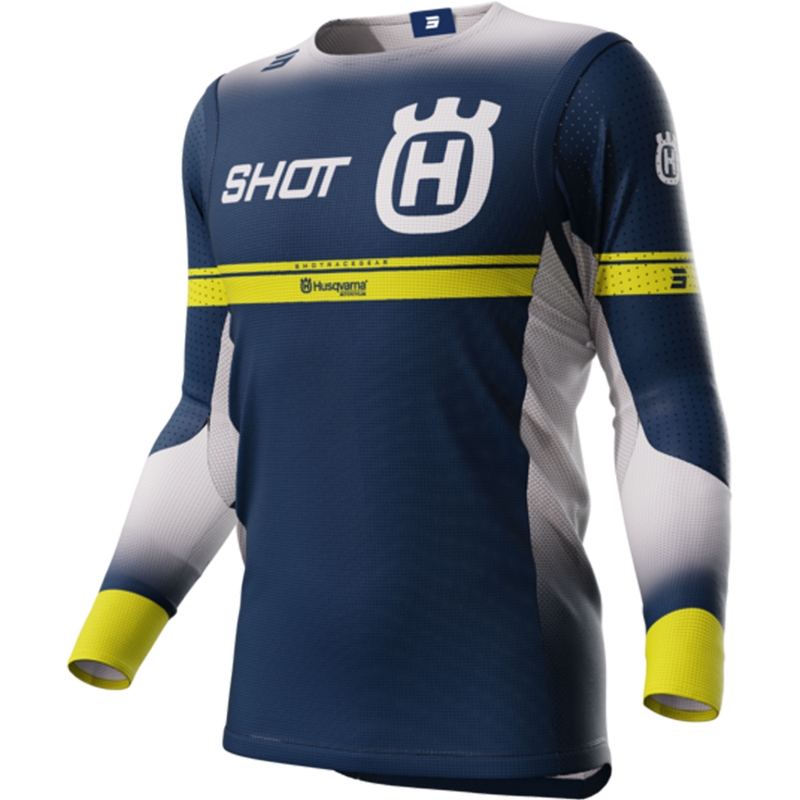 Трико за мотокрос Shot Aerolite Husqvarna LE синьо разпродажба