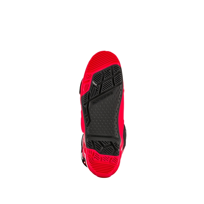 Alpinestars Tech 10 Enduro червено-черни-бели ботуши за мотоциклетизъм