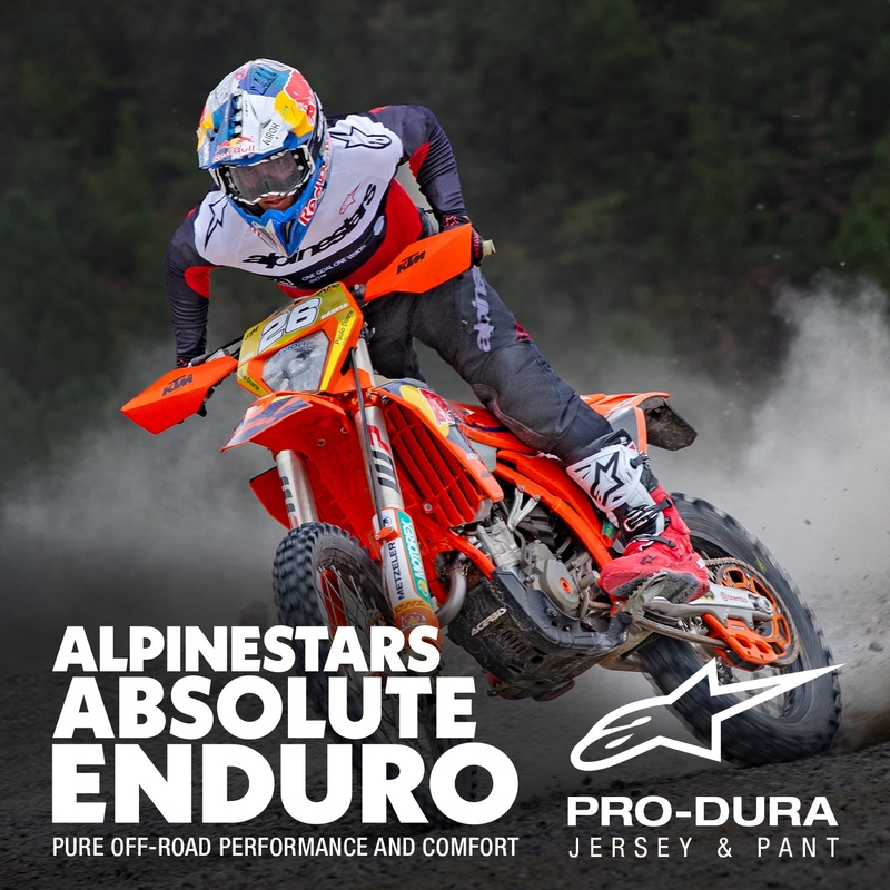 Alpinestars PRO-Dura тениска за мотокрос черно-червено-бяла