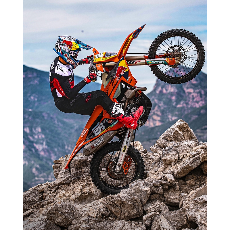 Alpinestars PRO-Dura тениска за мотокрос черно-червено-бяла