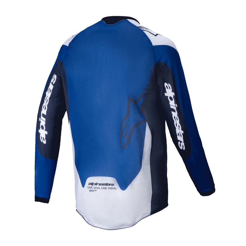 Alpinestars PRO-Dura тениска за мотокрос синьо и бяло