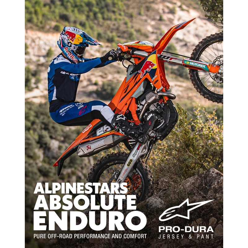 Alpinestars PRO-Dura Панталони за мотокрос синьо и бяло