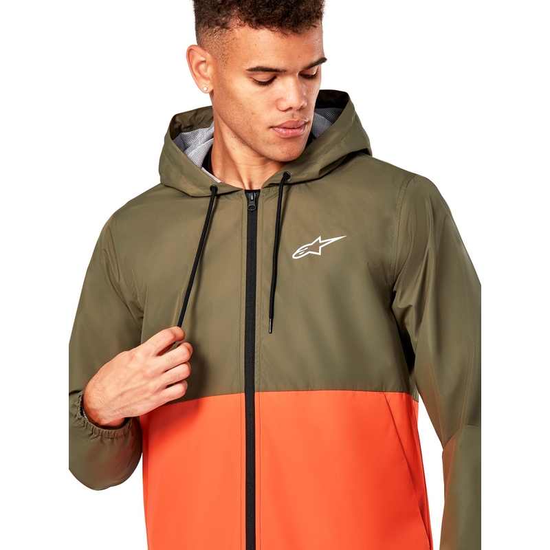 Alpinestars Speeded яке с вятърна жилетка зелено-оранжево