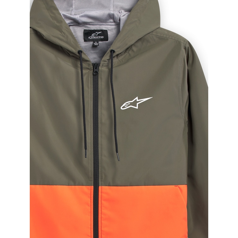 Alpinestars Speeded яке с вятърна жилетка зелено-оранжево