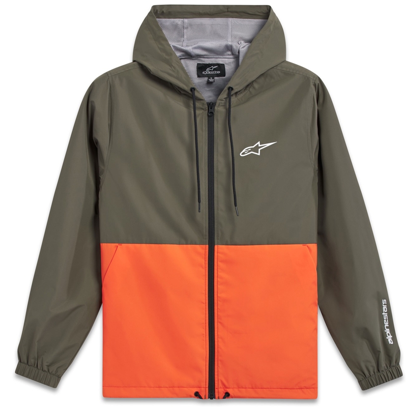 Alpinestars Speeded яке с вятърна жилетка зелено-оранжево