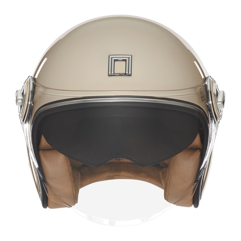 Отворена мотоциклетна каска NOX PREMIUM Heritage beige