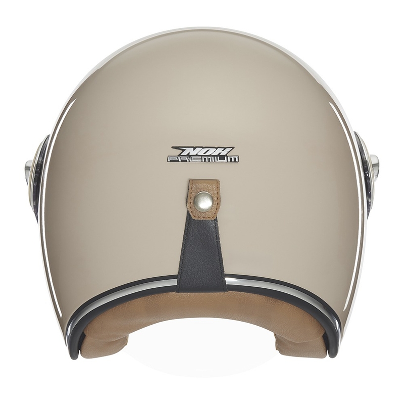 Отворена мотоциклетна каска NOX PREMIUM Heritage beige