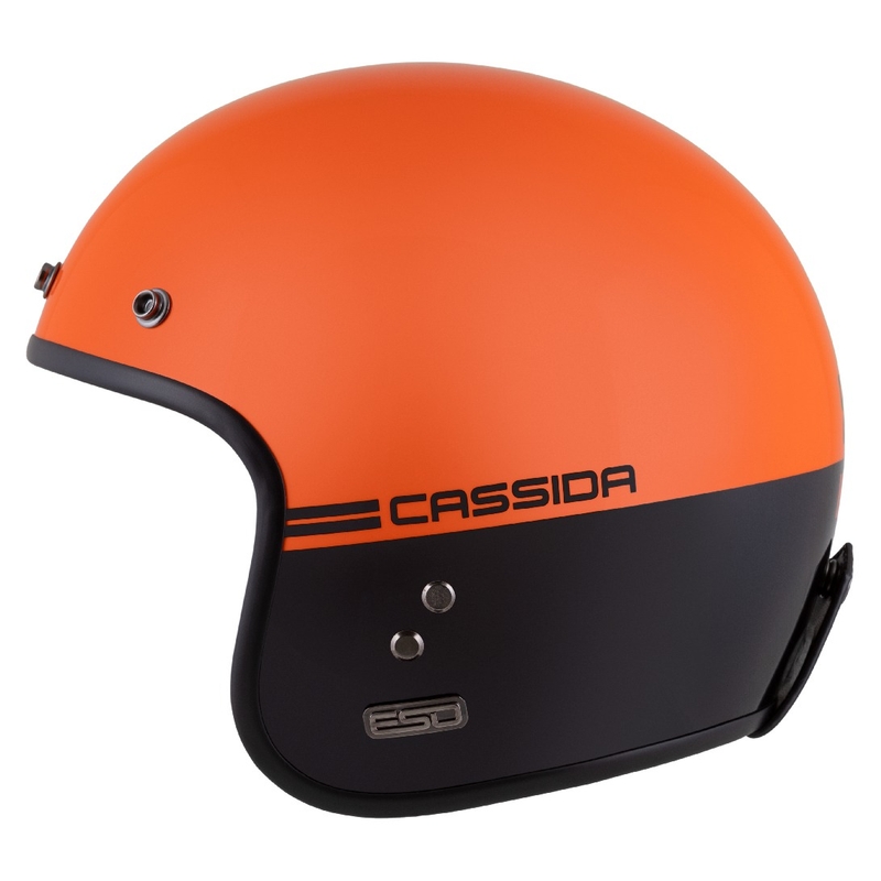 Cassida Eso Super Hooligan Open мотоциклетна каска Black-Orange Pearl