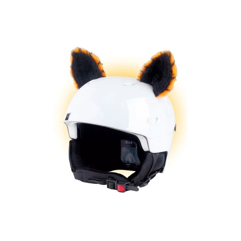 Луди уши Уши за каска Уши за котка оранжев