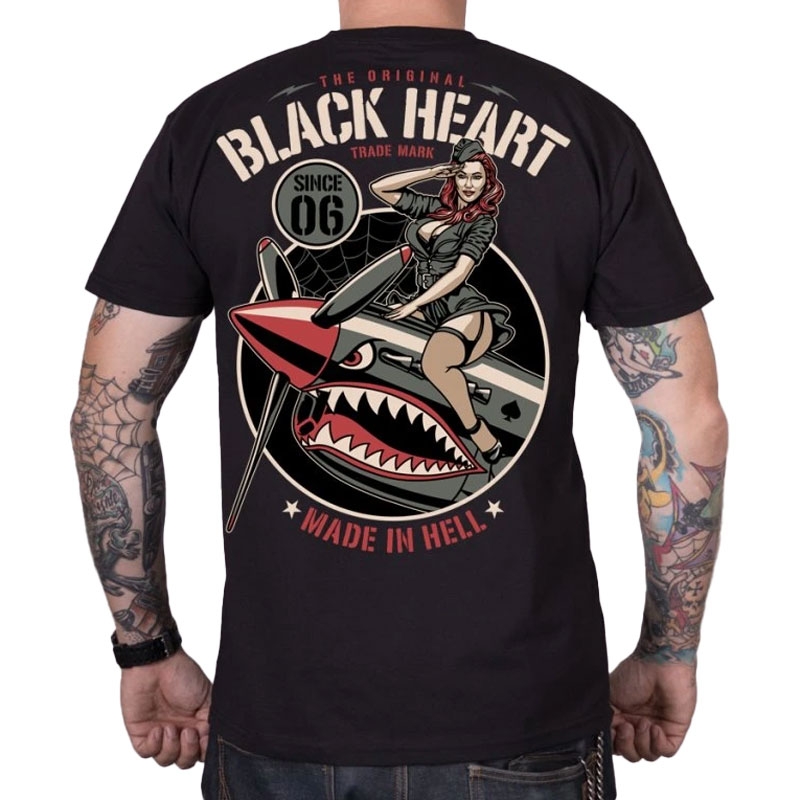 Тениска Black Heart Air Fighter black
