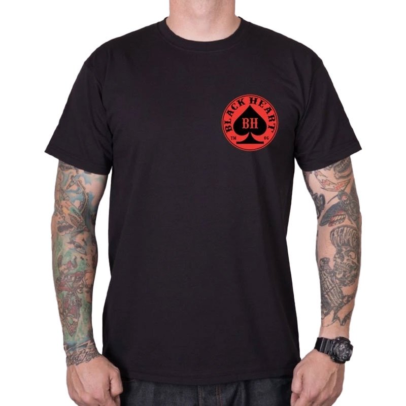 Тениска Black Heart Ace black