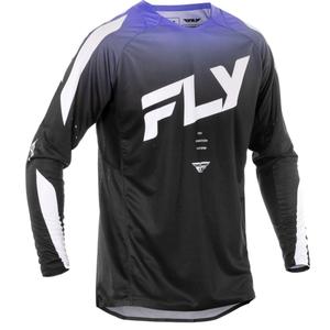 Тениска за мотокрос FLY Racing Evolution black-white-purple