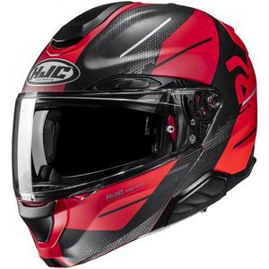 Сгъваема мотоциклетна каска HJC RPHA 91 Blat MC1SF червено-черна