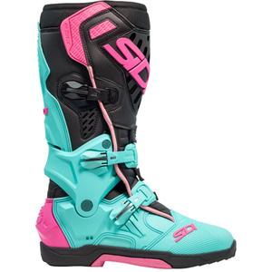 Мотоциклетни ботуши SiDi Crossair ментово-черно-розови