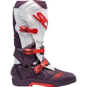 Мотоциклетни ботуши SiDi Crossair в бордо и бяло
