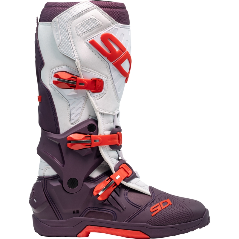 Мотоциклетни ботуши SiDi Crossair в бордо и бяло