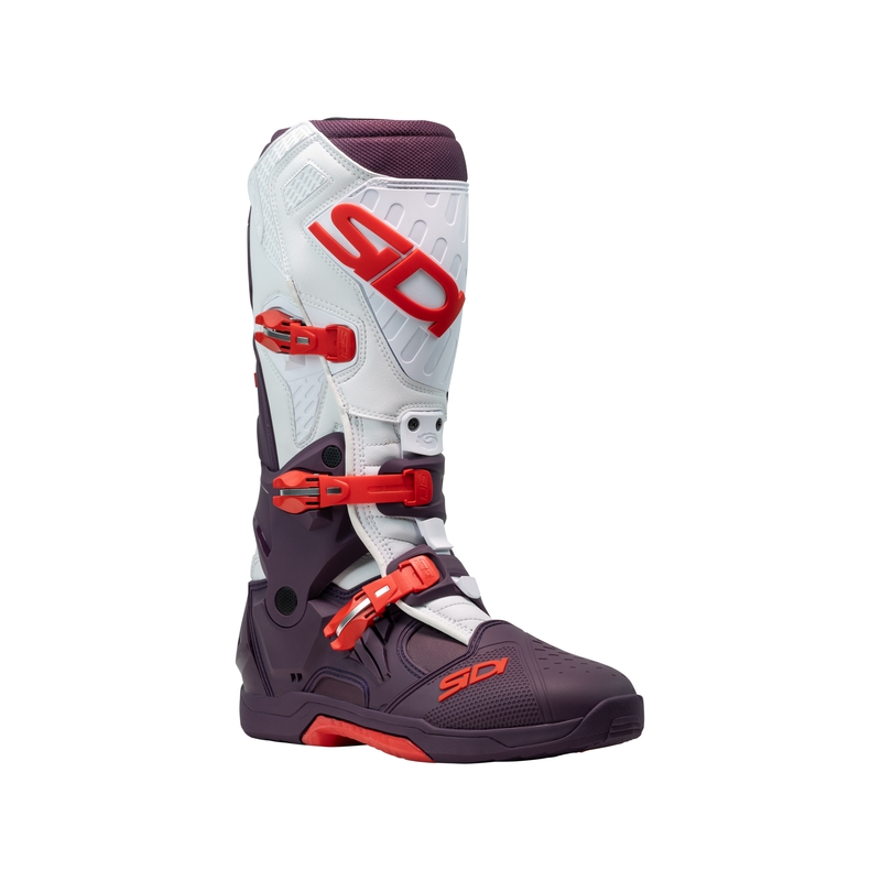 Мотоциклетни ботуши SiDi Crossair в бордо и бяло