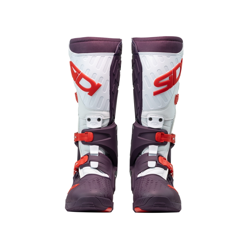 Мотоциклетни ботуши SiDi Crossair в бордо и бяло