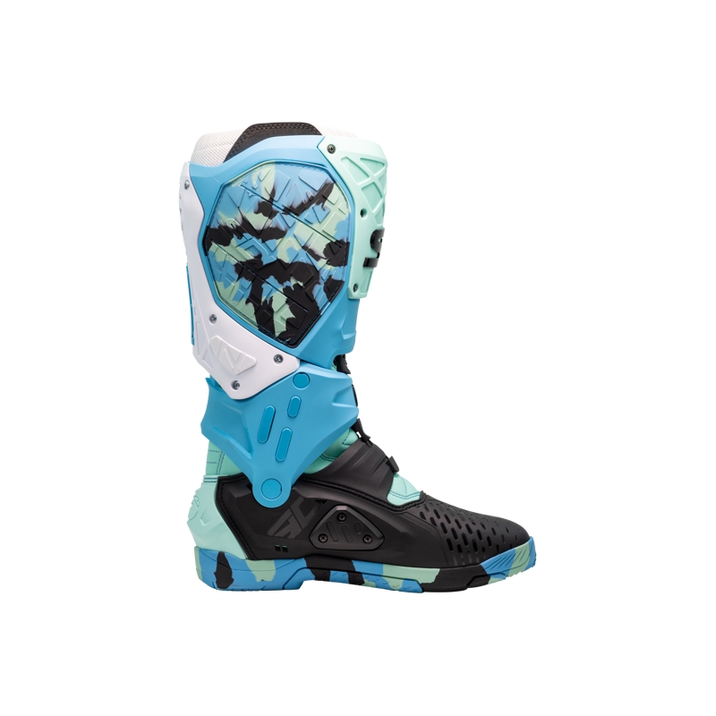 SiDi Crossair X черни и тюркоазени ботуши за мотоциклет