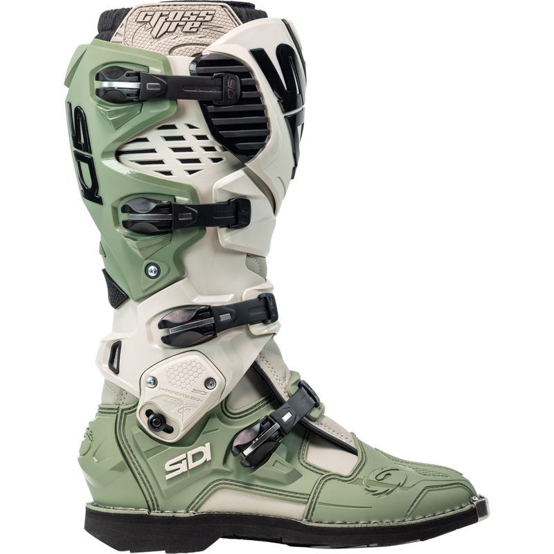 SiDi Crossfire 3 ботуши за мотоциклет зеленобежови