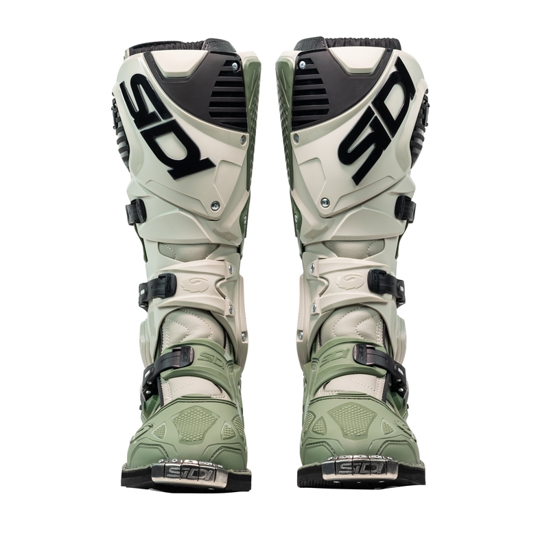 SiDi Crossfire 3 ботуши за мотоциклет зеленобежови