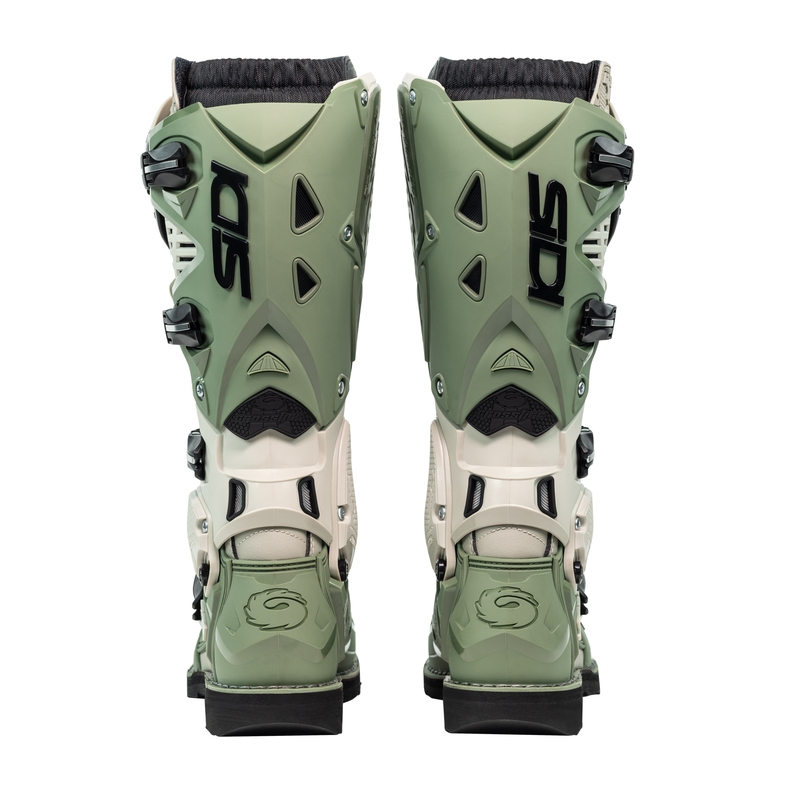 SiDi Crossfire 3 ботуши за мотоциклет зеленобежови