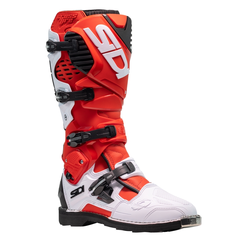 Мотоциклетни ботуши SiDi Crossfire 3 червено и бяло