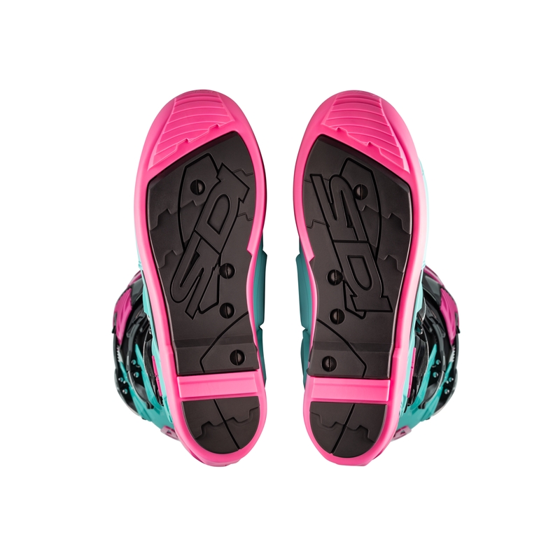 SiDi Crossfire 3 SRS Black-Mint-Pink Мотоциклетни ботуши