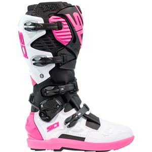 SiDi Crossfire 3 SRS Черни, бели и розови ботуши за мотоциклети