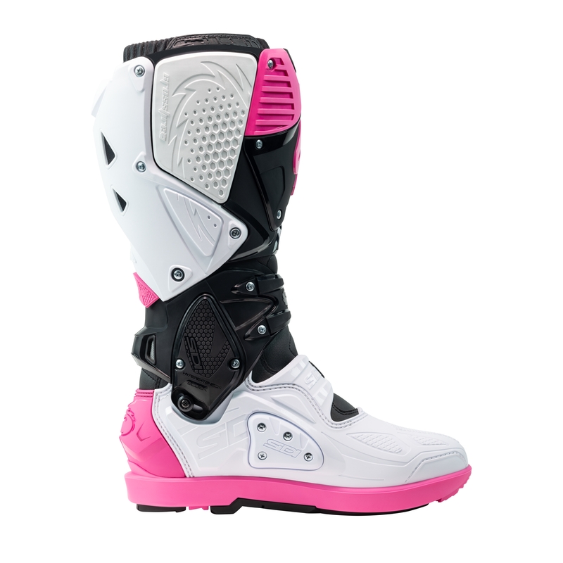 SiDi Crossfire 3 SRS Черни, бели и розови ботуши за мотоциклети