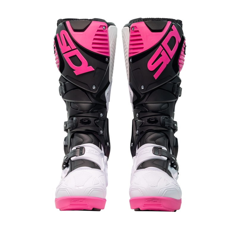 SiDi Crossfire 3 SRS Черни, бели и розови ботуши за мотоциклети