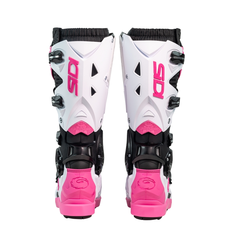 SiDi Crossfire 3 SRS Черни, бели и розови ботуши за мотоциклети