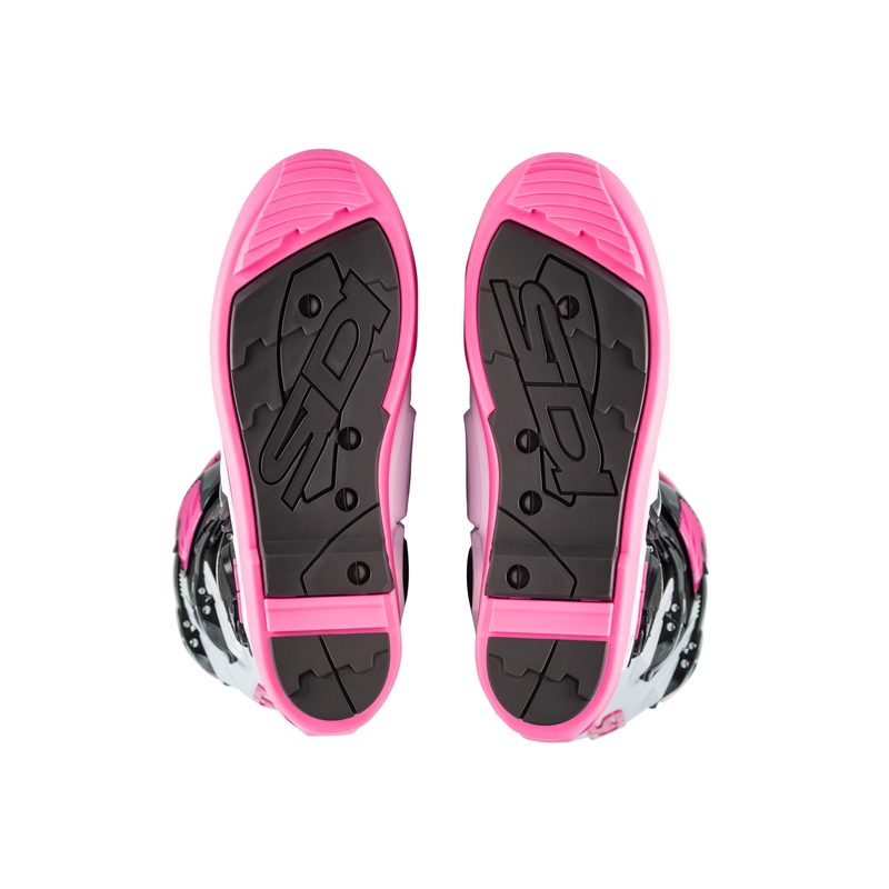 SiDi Crossfire 3 SRS Черни, бели и розови ботуши за мотоциклети