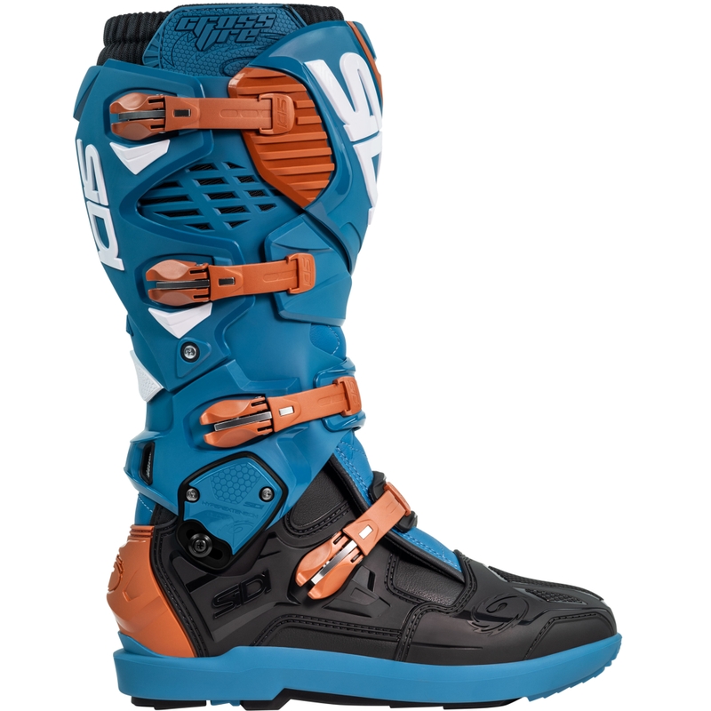 Ботуши за мотоциклет SiDi Crossfire 3 SRS синьо-бронзови