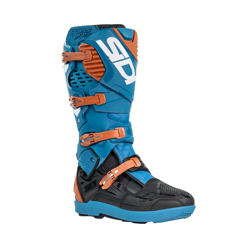 Ботуши за мотоциклет SiDi Crossfire 3 SRS синьо-бронзови
