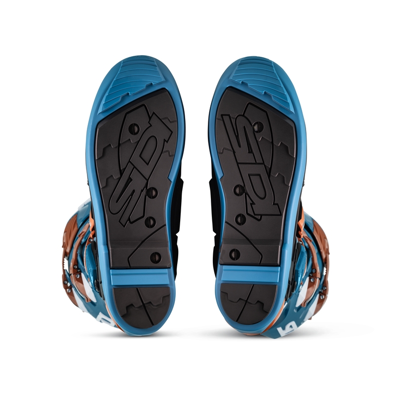 Ботуши за мотоциклет SiDi Crossfire 3 SRS синьо-бронзови