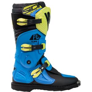 Детски обувки за мотокрос SiDi Flame blue-yellow-black