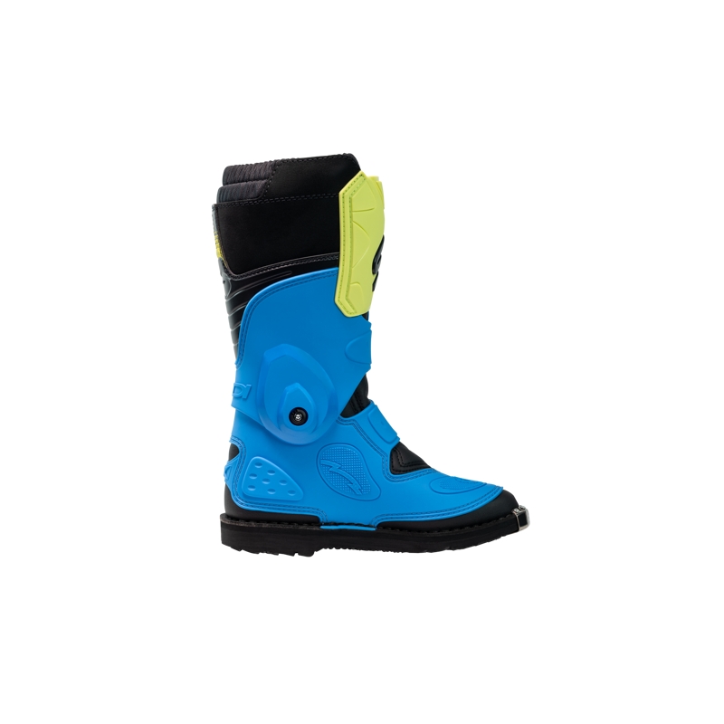 Детски обувки за мотокрос SiDi Flame blue-yellow-black