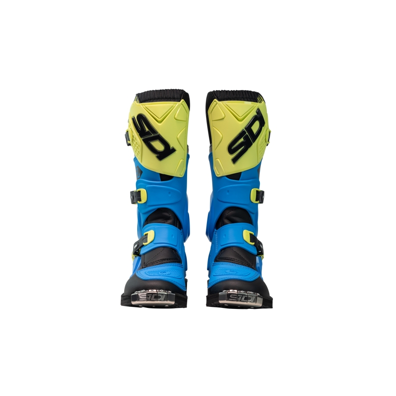 Детски обувки за мотокрос SiDi Flame blue-yellow-black