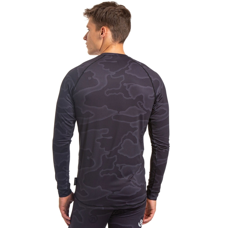 Мъжка термална тениска Meatfly Avery black-grey