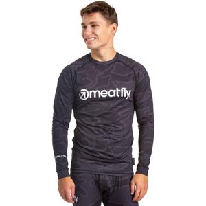 Мъжка термална тениска Meatfly Avery black-grey