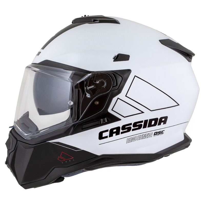Ендуро каска Cassida Road Runner Dual бяло-черна