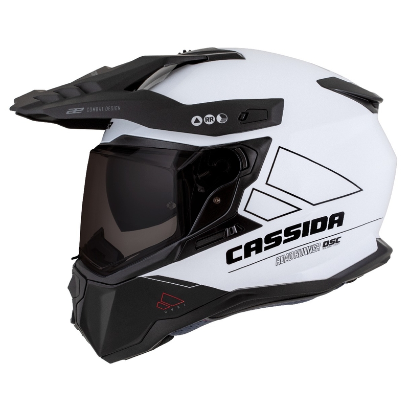 Ендуро каска Cassida Road Runner Dual бяло-черна