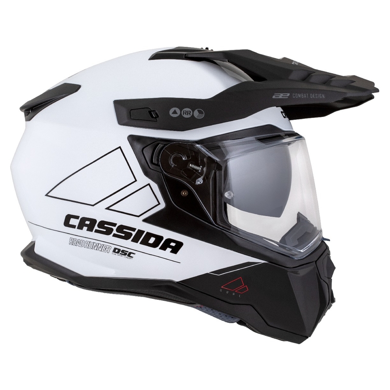Ендуро каска Cassida Road Runner Dual бяло-черна