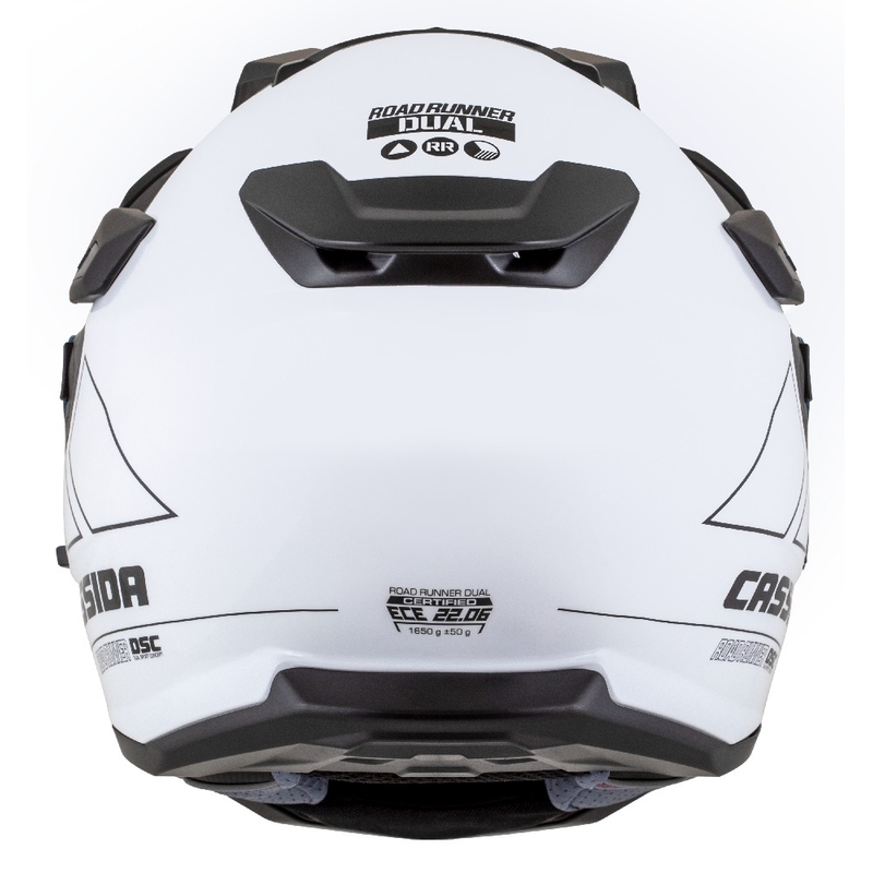 Ендуро каска Cassida Road Runner Dual бяло-черна