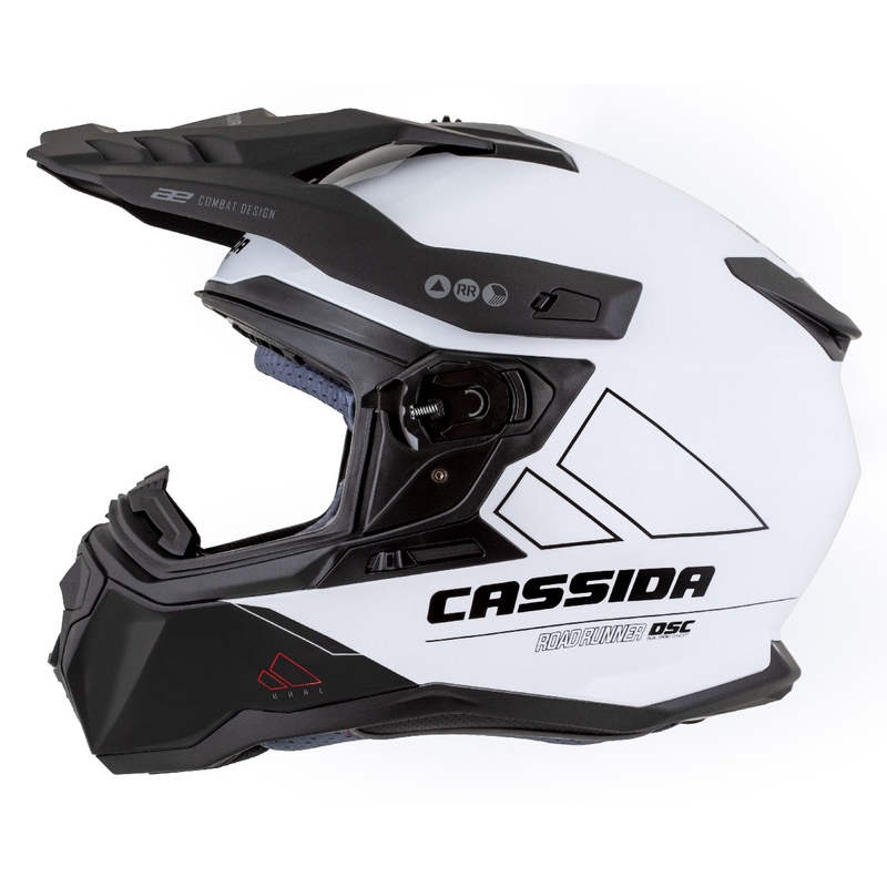 Ендуро каска Cassida Road Runner Dual бяло-черна