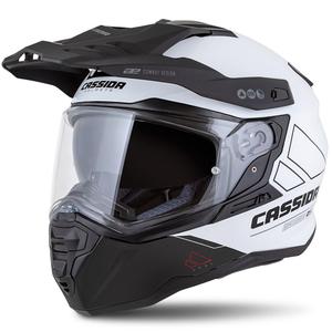 Ендуро каска Cassida Road Runner Dual бяло-черна
